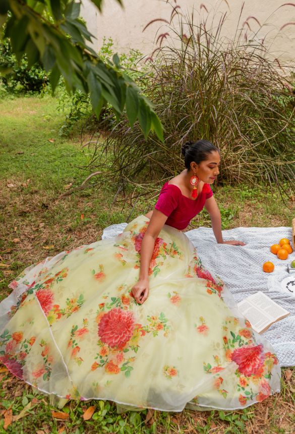 Backyard Soirée luxury womenswear editorial, look 12