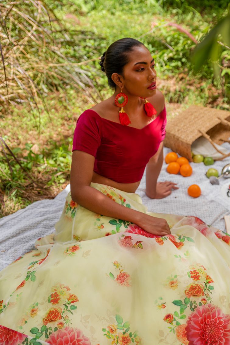 Backyard Soirée luxury womenswear editorial, look 15