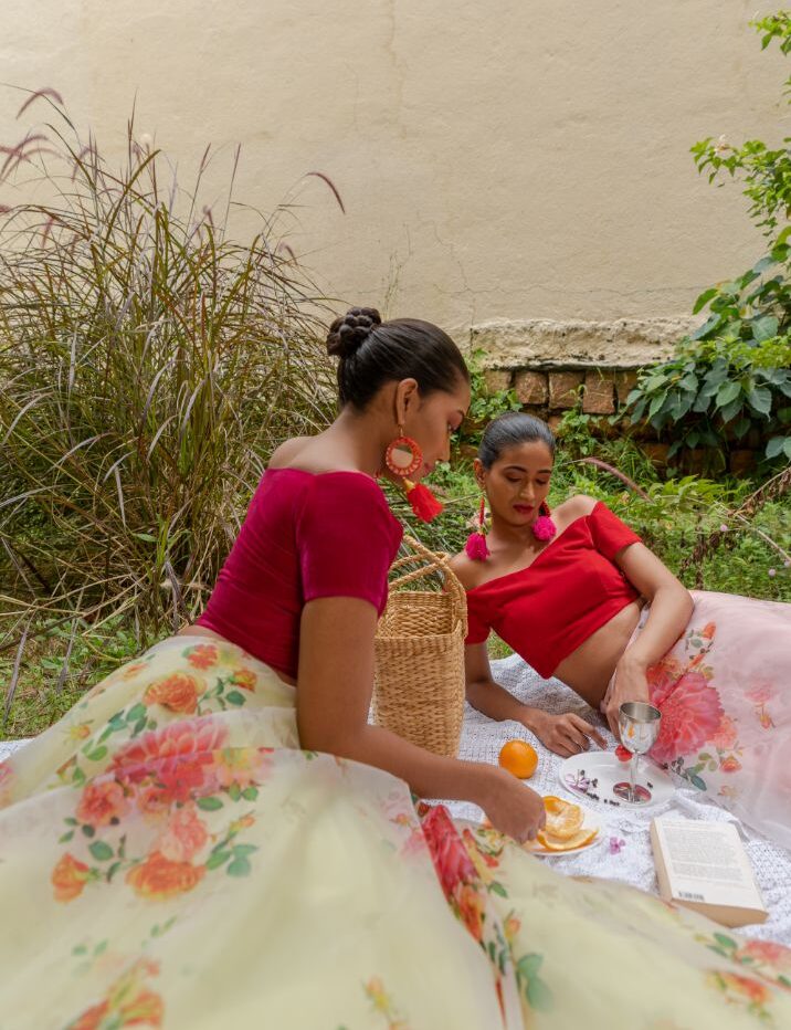 Backyard Soirée luxury womenswear editorial, look 19