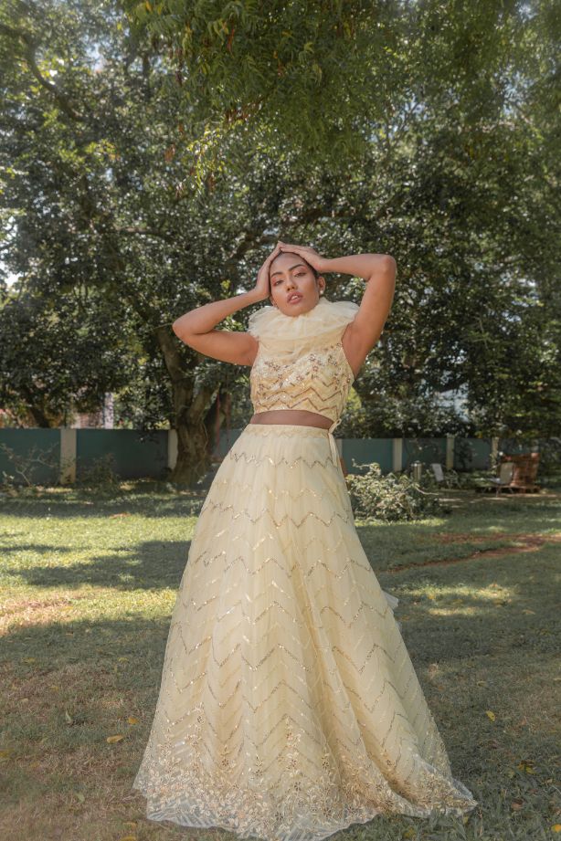 Dandelion Dreams luxury womenswear editorial, look 20