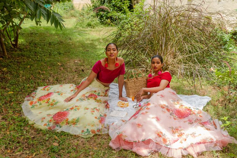 Backyard Soirée luxury womenswear editorial, look 22