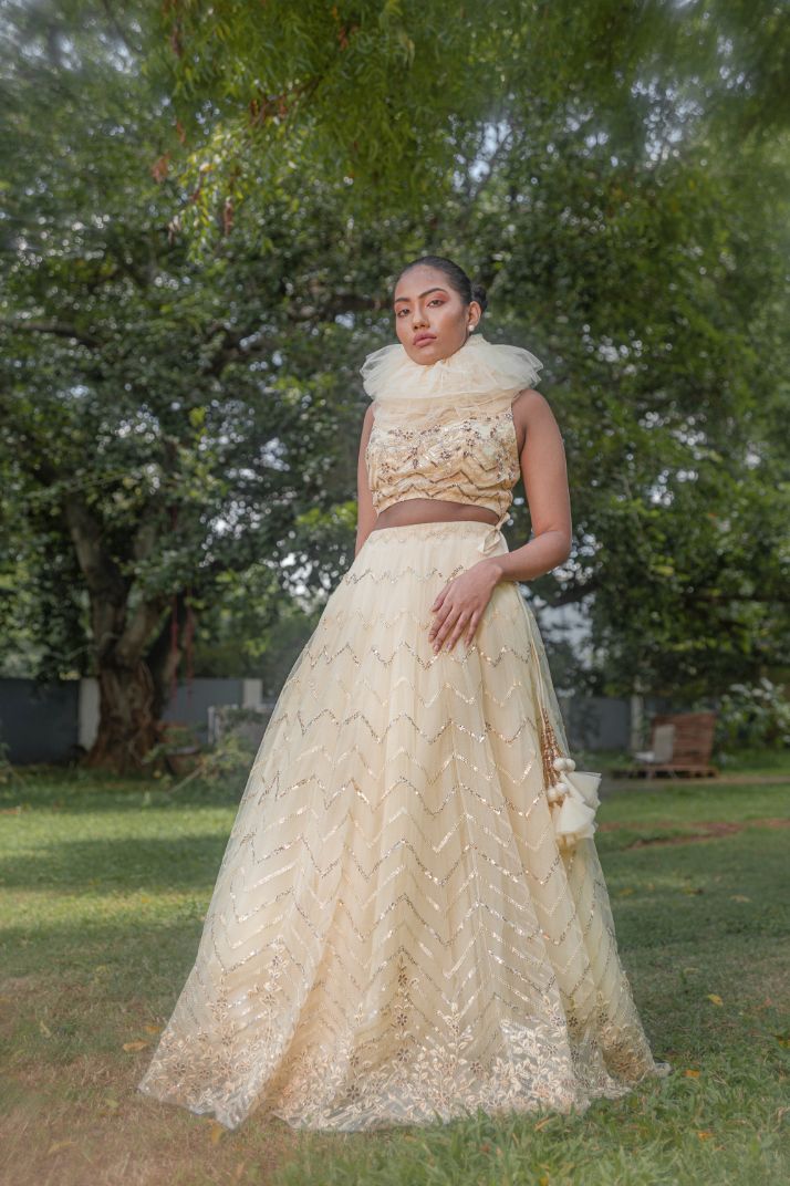 Dandelion Dreams luxury womenswear editorial, look 24