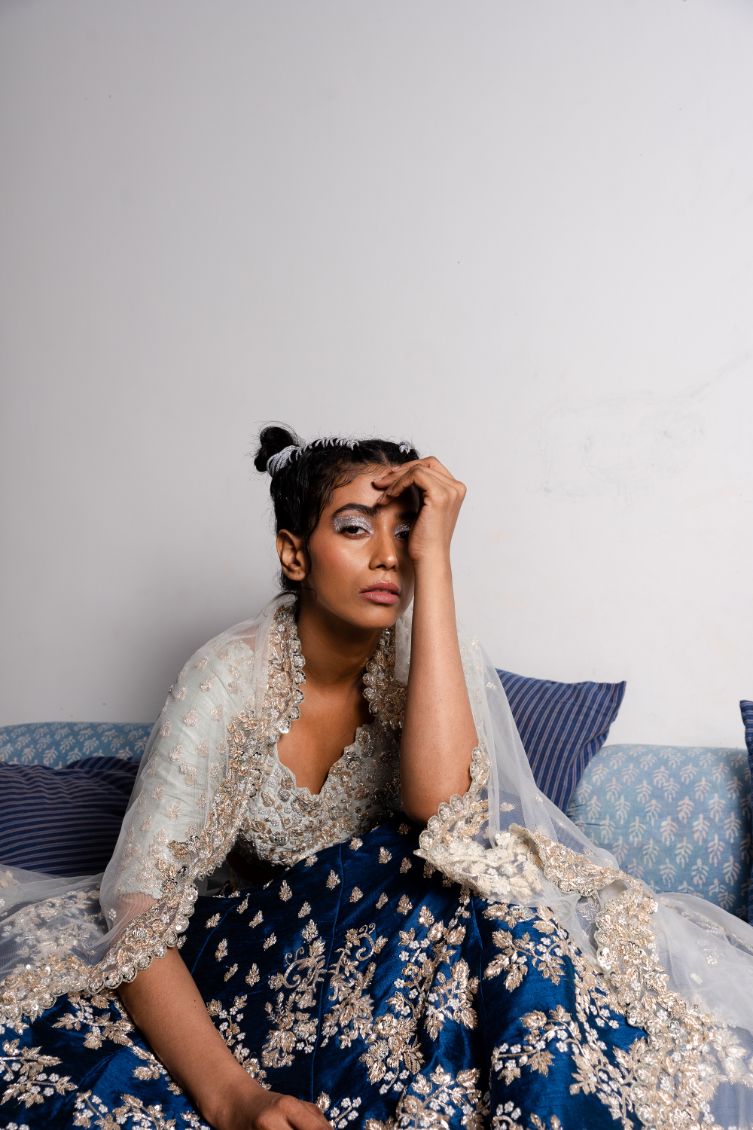 The Blue Bayou luxury womenswear editorial, look 4