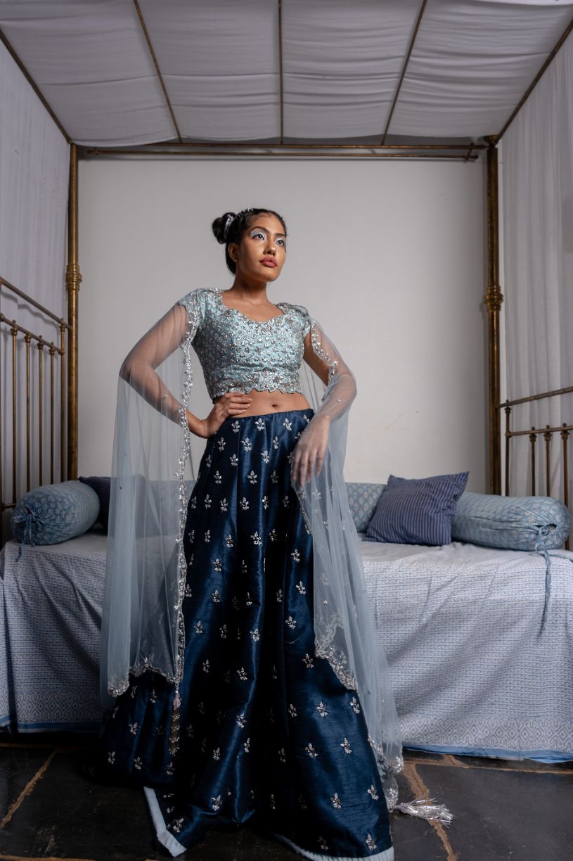 The Blue Bayou luxury womenswear editorial, look 9