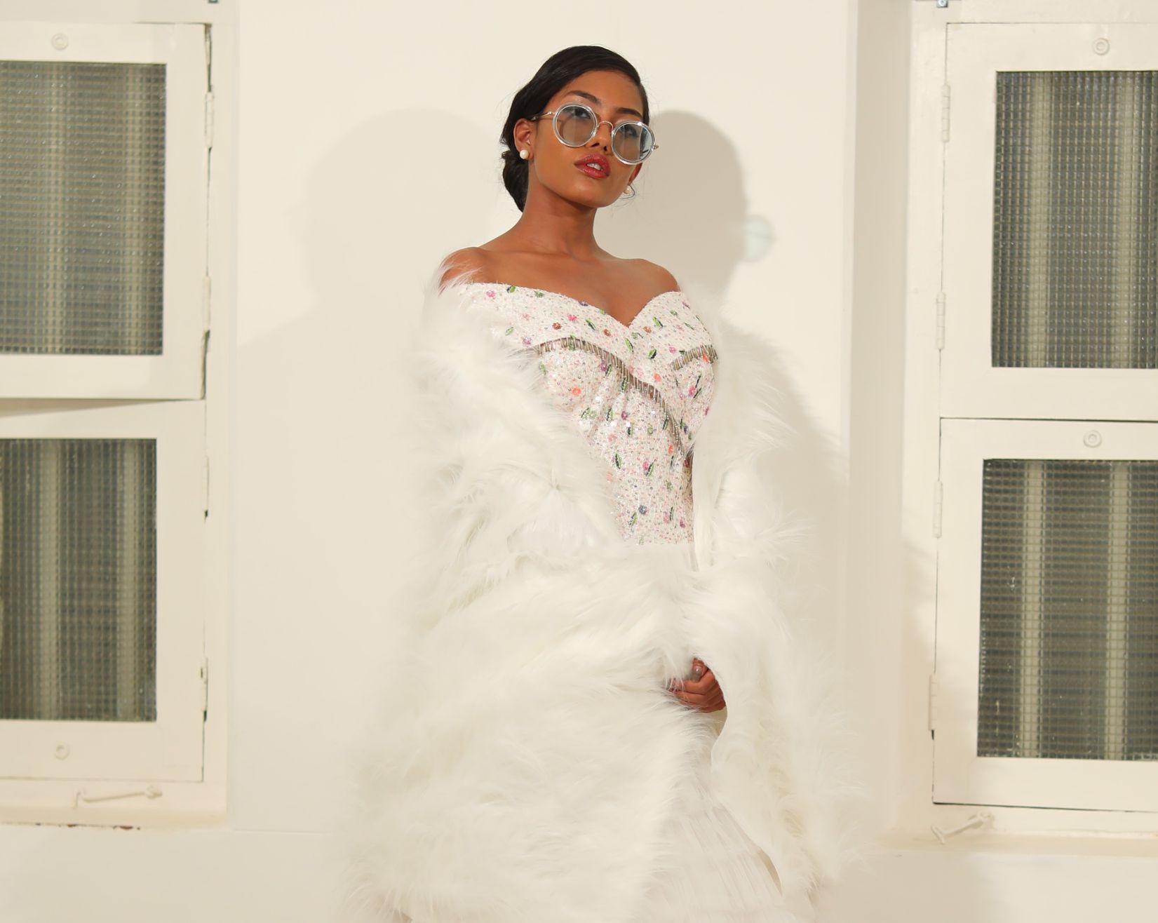 Old Hollywood luxury womenswear editorial, look 10