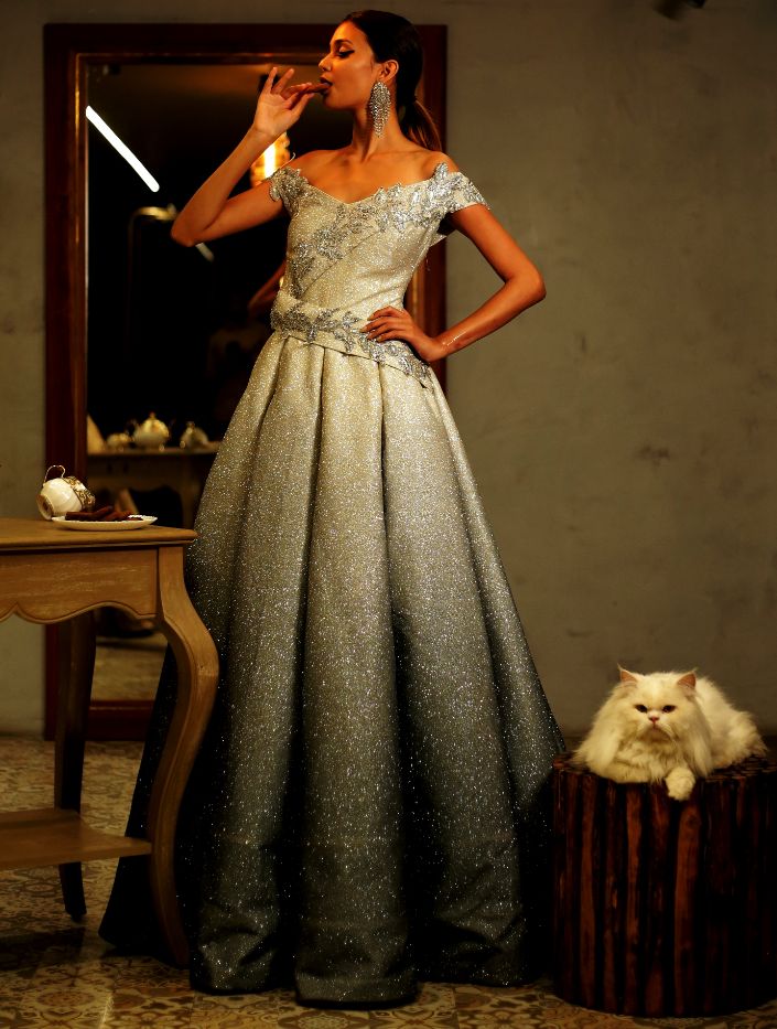Belle of the Ball luxury womenswear editorial, look 8
