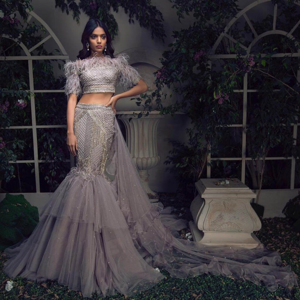 Ruffled Lehenga.